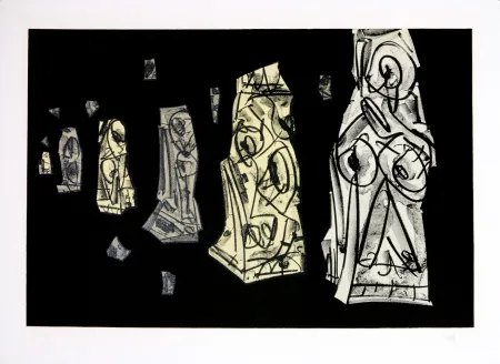 リトグラフ Saura - Kafka - Tagebücher VIII