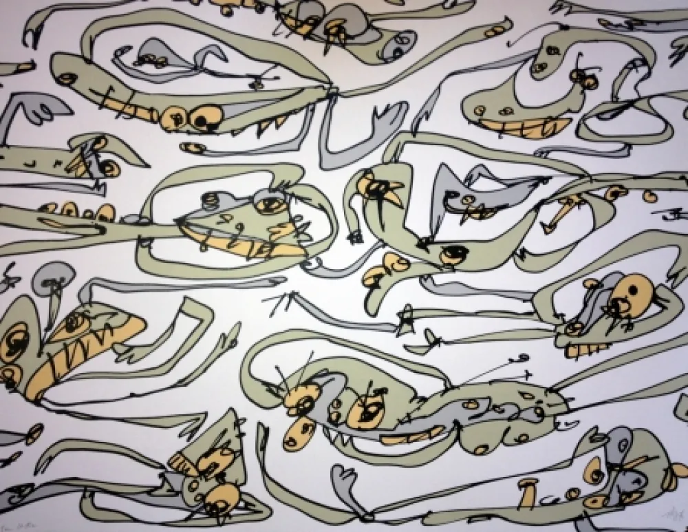 リトグラフ Saura - LA PARESSE