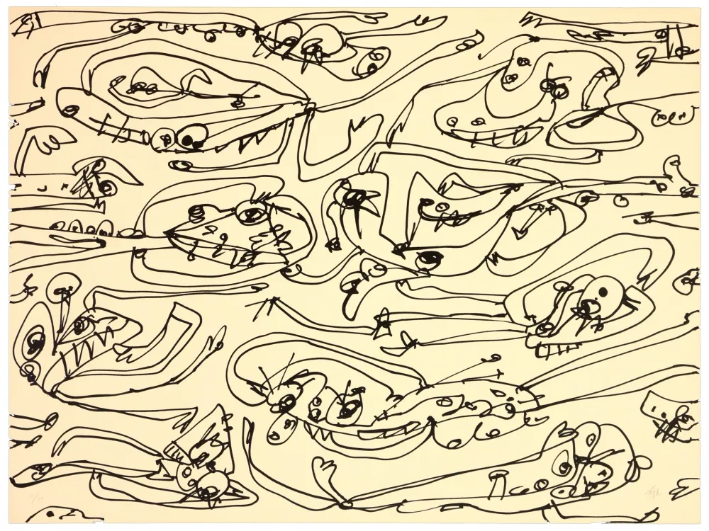 リトグラフ Saura - La paresse