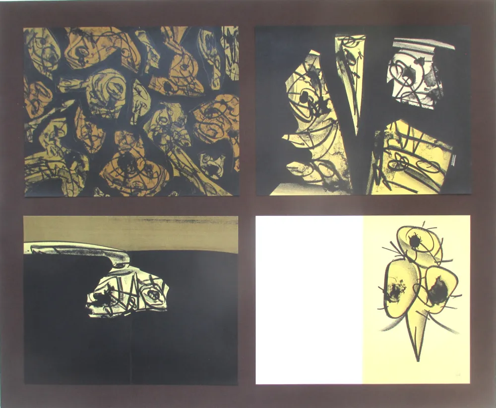 リトグラフ Saura - L'enfer et les fleurs