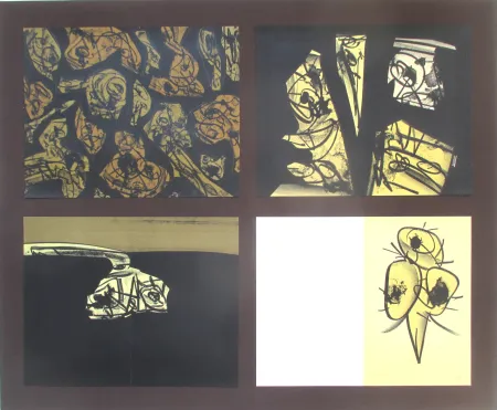 リトグラフ Saura - L'enfer et les fleurs