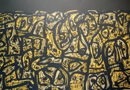 リトグラフ Saura - Les Gens