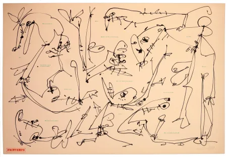 リノリウム彫版 Saura - Les quatre saisons, Printemps