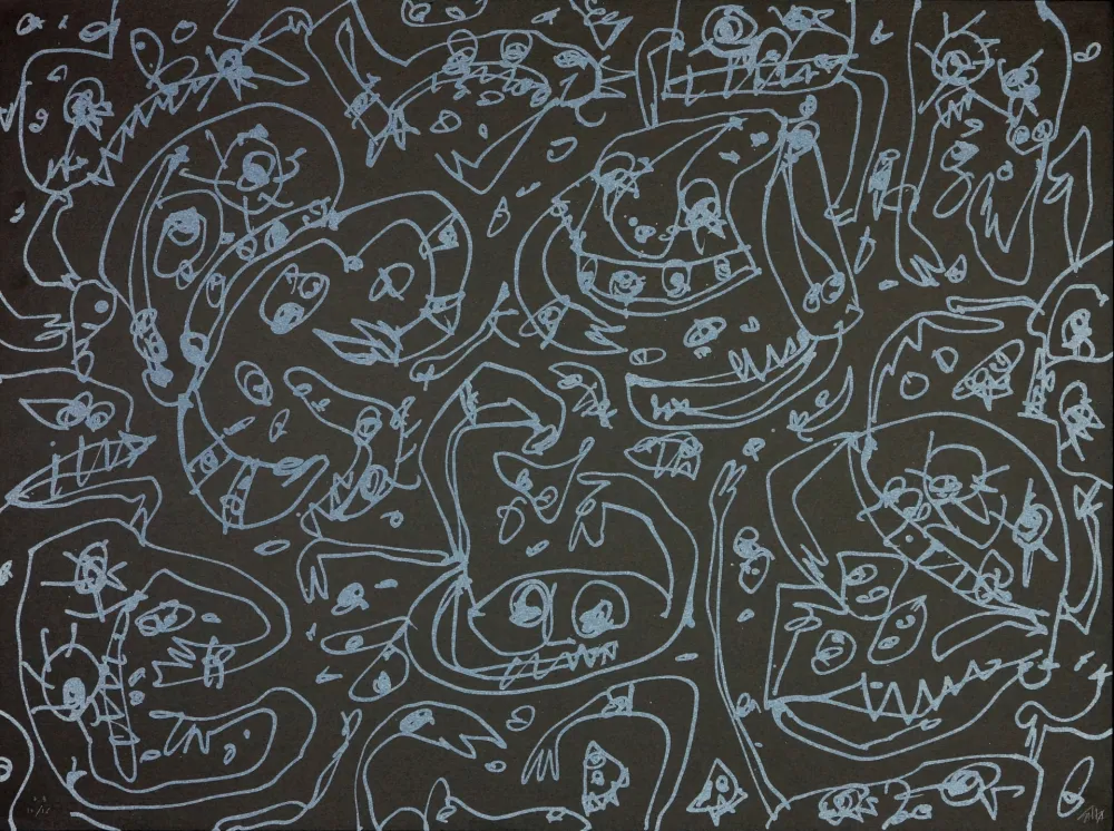 リトグラフ Saura - Les Sept pêchés capitaux