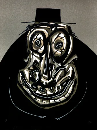 リトグラフ Saura - Melanchton I, Une chaire d'ombre