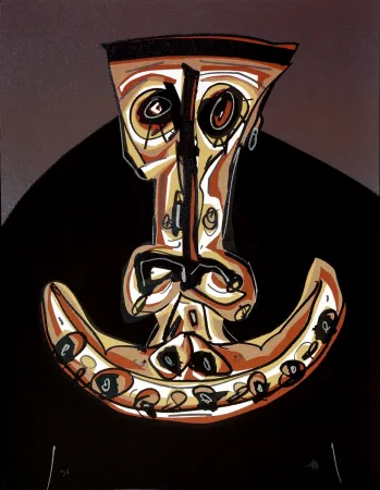 リトグラフ Saura - Melanchton II, Une chaire d'ombre