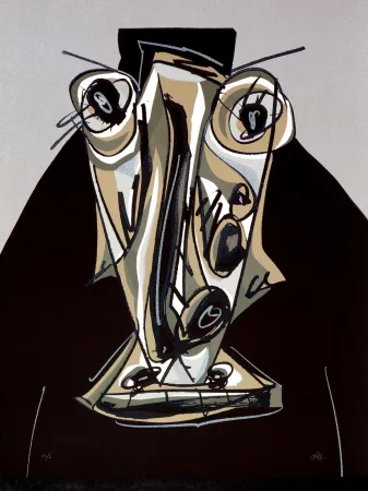 リトグラフ Saura - Melanchton III, Une chaire d'ombre