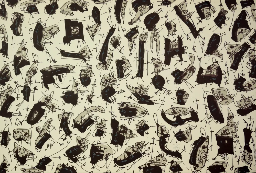 リトグラフ Saura - Nombre de curés, Planches 3