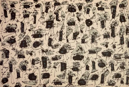 リトグラフ Saura - Nombre de curés, Planches 5