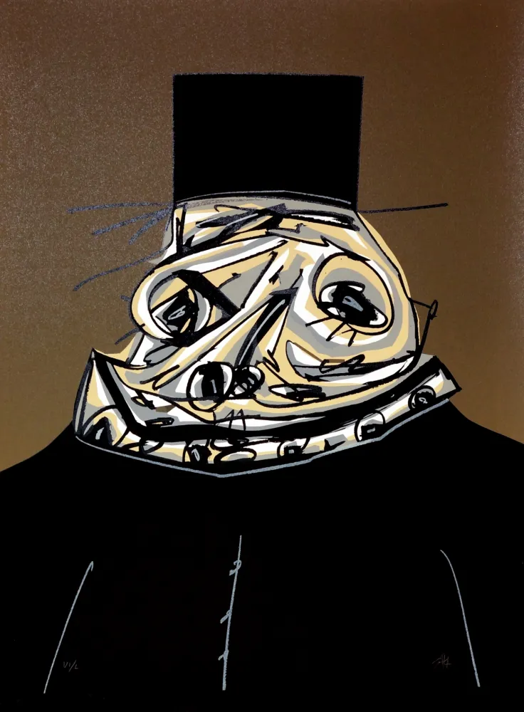 リトグラフ Saura - Philippe II,  Une chaire d'ombre