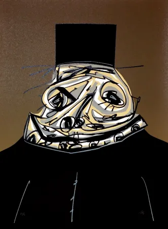 リトグラフ Saura - Philippe II,  Une chaire d'ombre