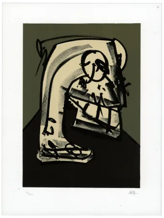 リトグラフ Saura - Portrait III