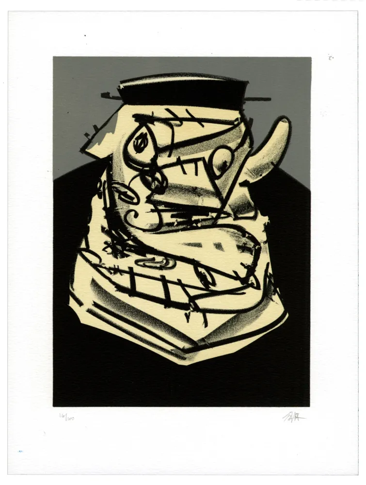 リトグラフ Saura - Portrait IV