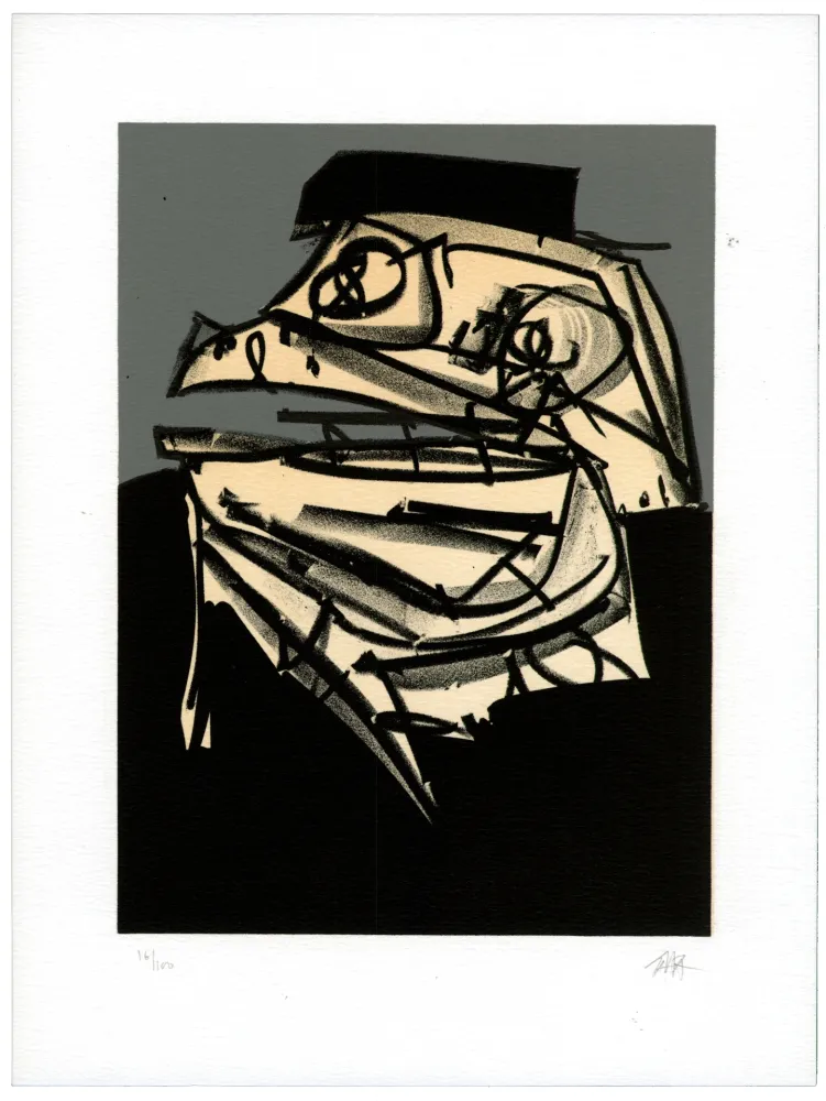 リトグラフ Saura - Portrait IX