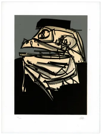 リトグラフ Saura - Portrait IX