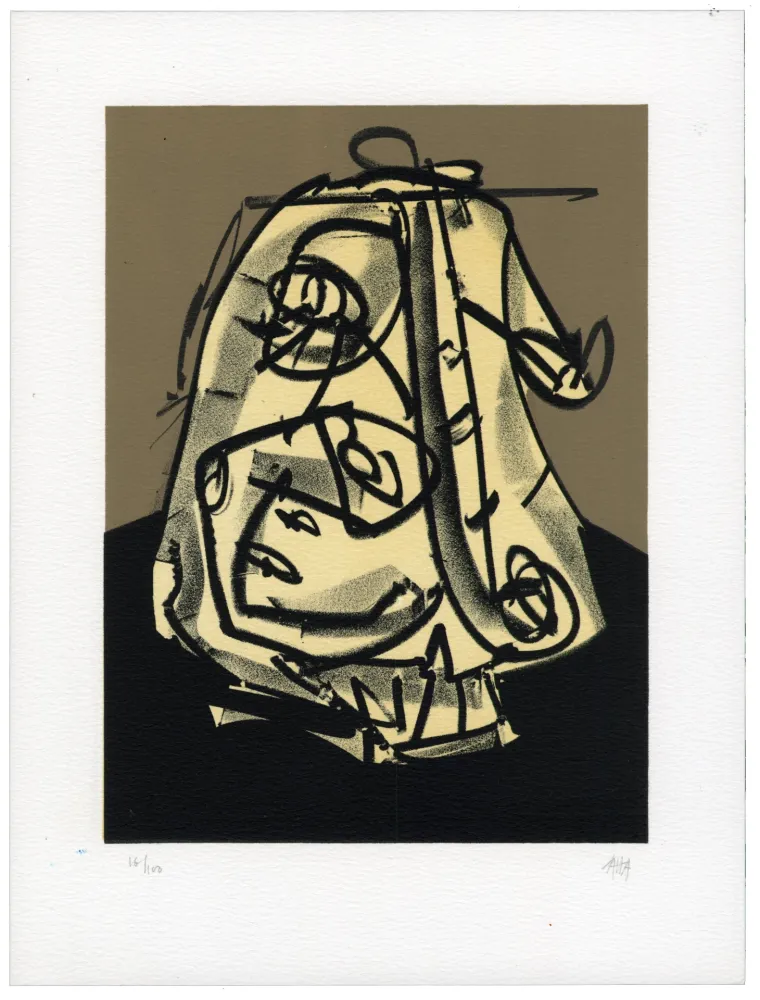 リトグラフ Saura - Portrait V