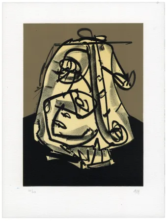 リトグラフ Saura - Portrait V