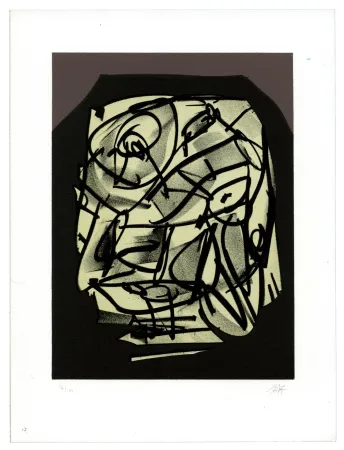 リトグラフ Saura - Portrait VI