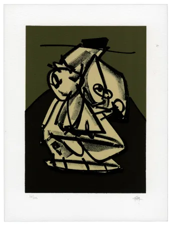 リトグラフ Saura - Portrait VII