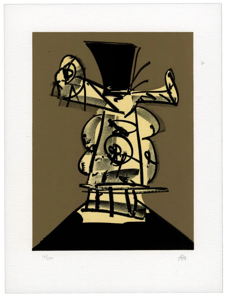 リトグラフ Saura - Portrait VIII