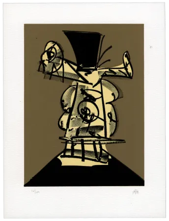 リトグラフ Saura - Portrait VIII