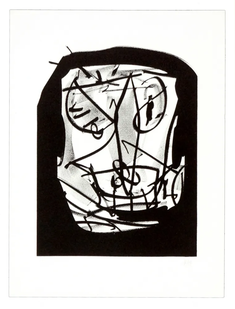 リトグラフ Saura - Retrato