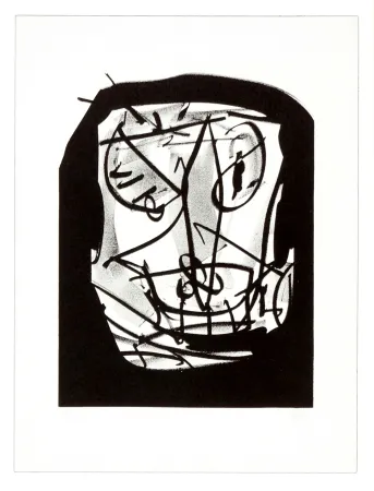 リトグラフ Saura - Retrato