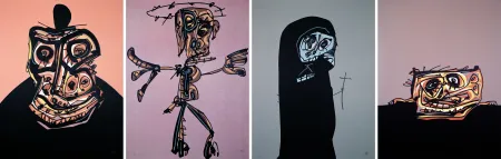 リトグラフ Saura - Retrato de Felipe II, Crucifixión, El perro de Goya, Doña Jerónima de la Fuente