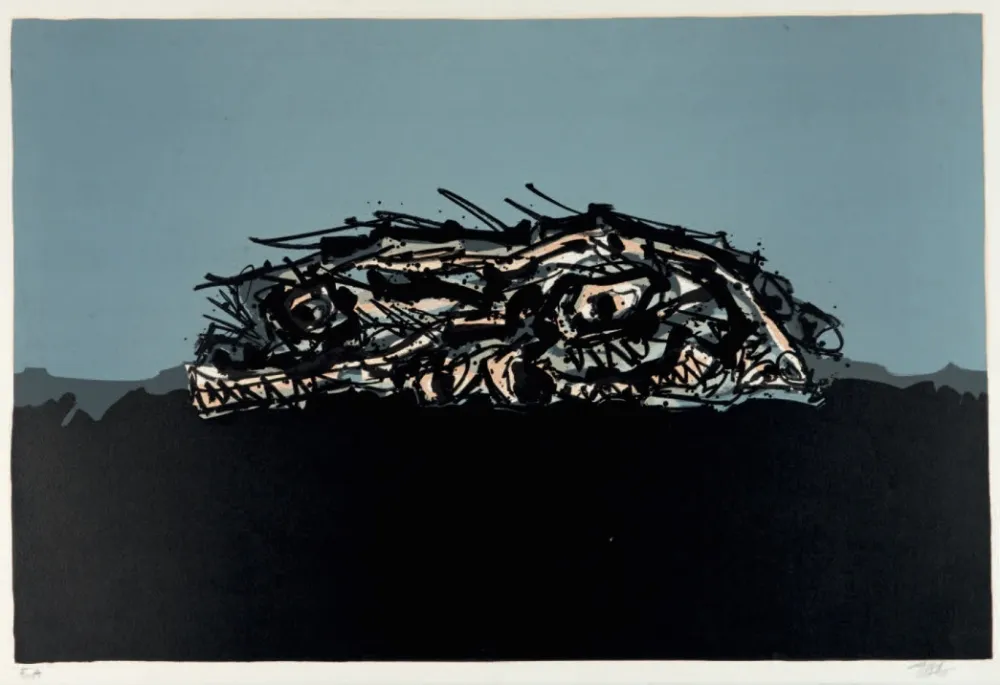 リトグラフ Saura - Retrato imaginario de Goya