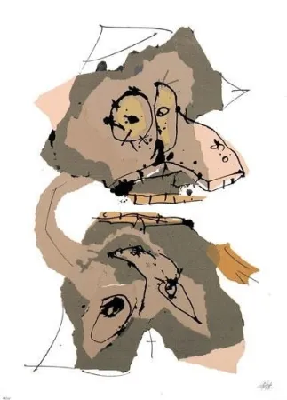 リトグラフ Saura - Sans titre