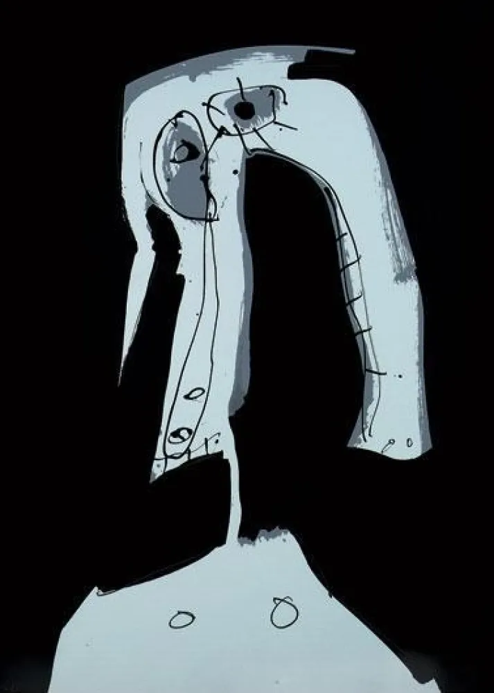 シルクスクリーン Saura - Sans Titre 