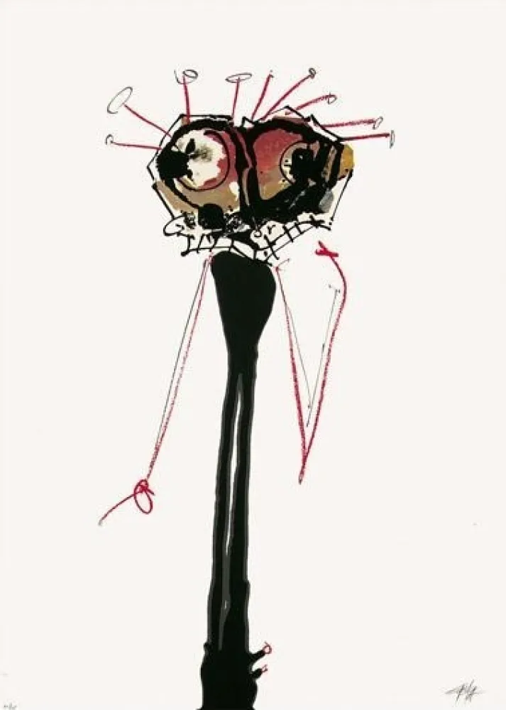 シルクスクリーン Saura - Sans titre