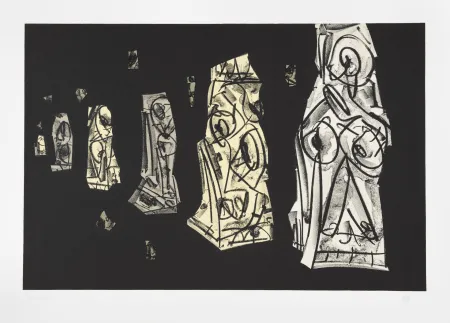 リトグラフ Saura - Tagebücher Kafka 2