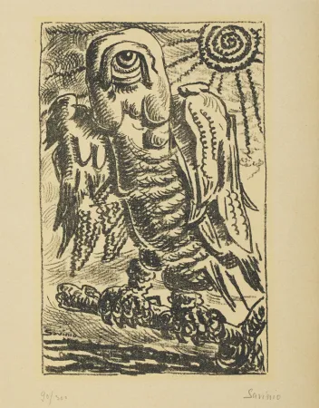 リトグラフ Savinio - Alberto Savinio (1891–1952) - Da la nostra anima - Lithograph on paper - 1944