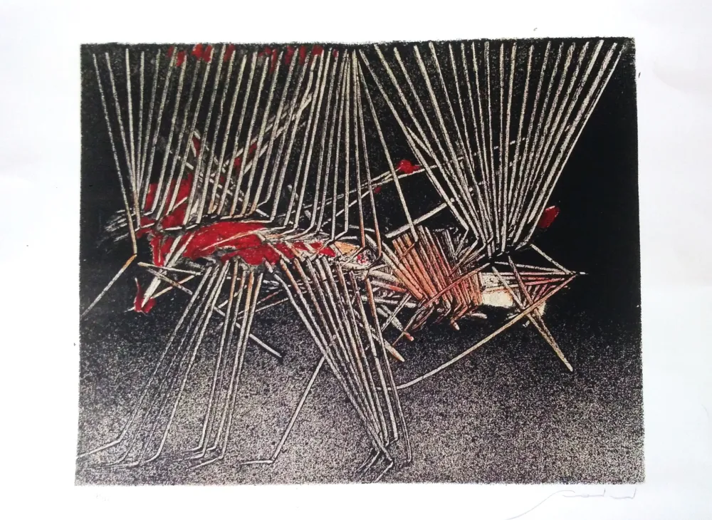 リトグラフ Scanavino - Composizione