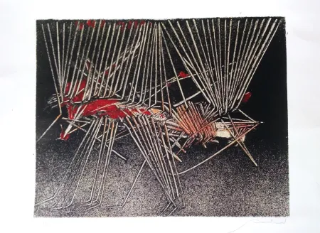 リトグラフ Scanavino - Composizione