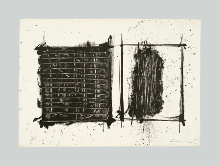 リトグラフ Scanavino - Composizione