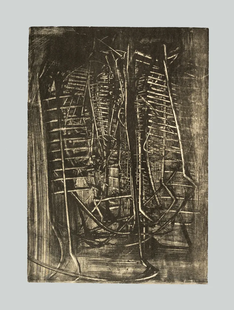 リトグラフ Scanavino - Composizione