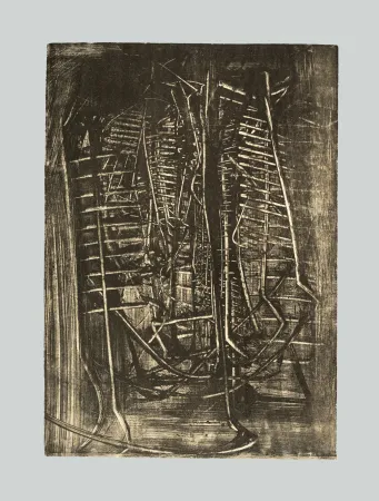 リトグラフ Scanavino - Composizione