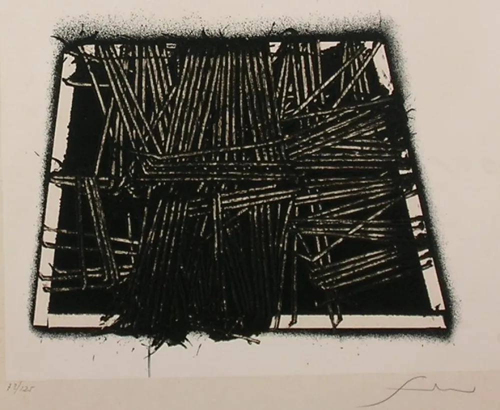 リトグラフ Scanavino - SENZA TITOLO