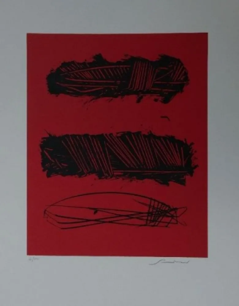 リトグラフ Scanavino - Senza titolo