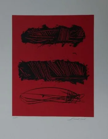 リトグラフ Scanavino - Senza titolo