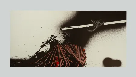 シルクスクリーン Scanavino - Tramature (B)