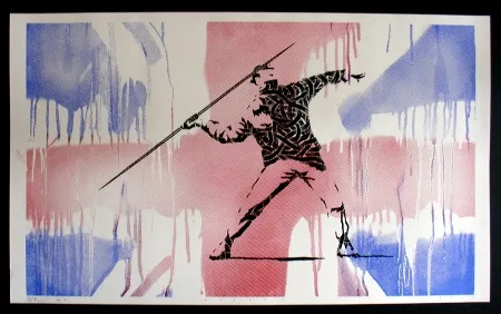 シルクスクリーン Schade - Bansky UK Flag
