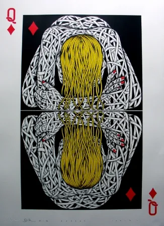 シルクスクリーン Schade - Narcissist Queen