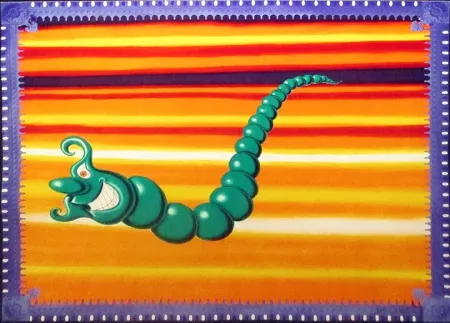 シルクスクリーン Scharf - Jade Pea God