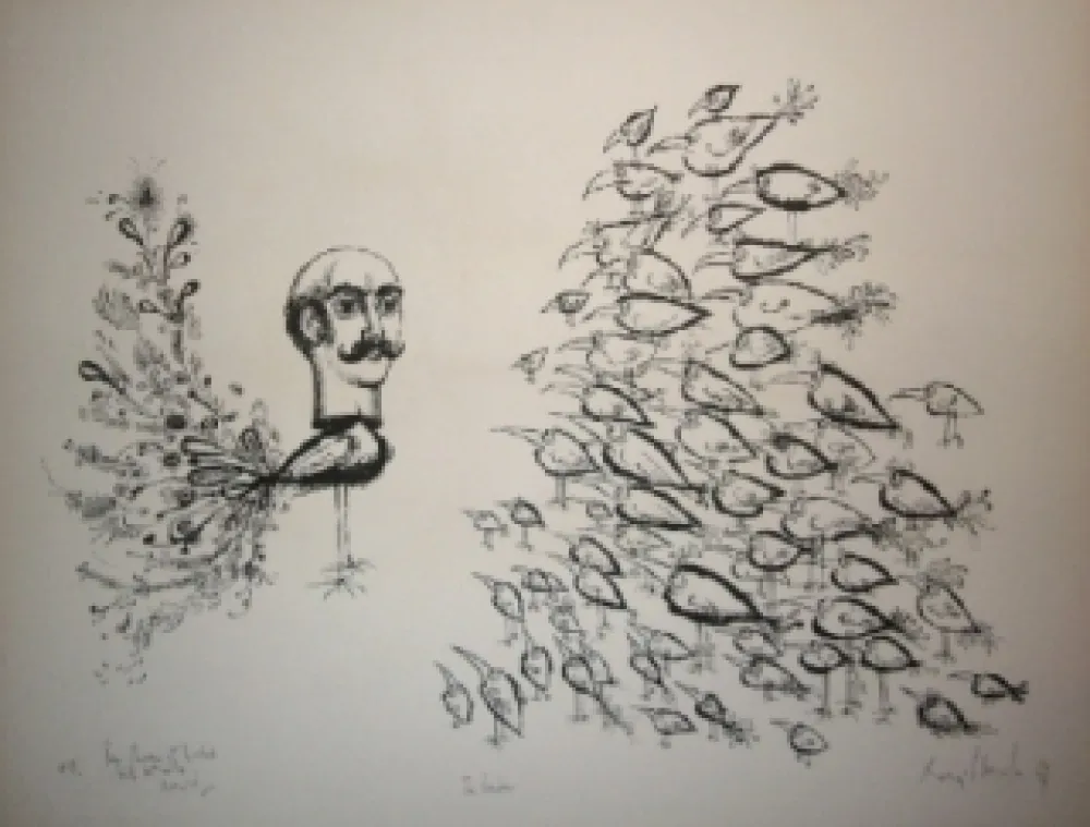 リトグラフ Scharf - The leader