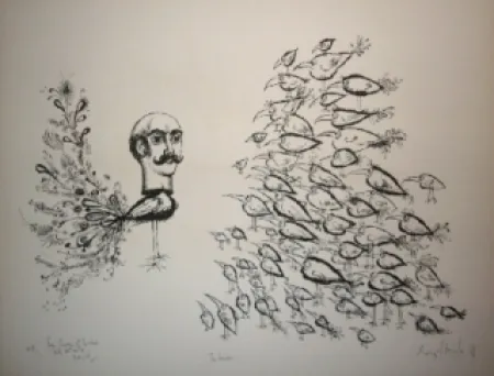 リトグラフ Scharf - The leader