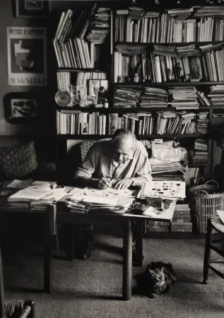 写真 Scheidegger - Alberto Magnelli, Paris, um 1951. 