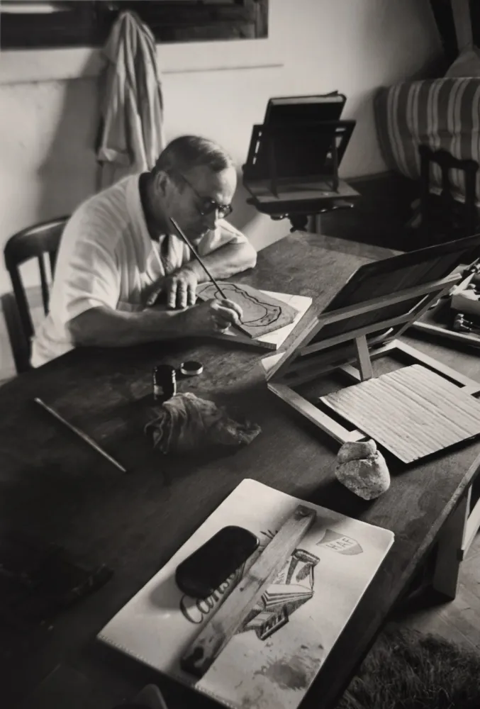 写真 Scheidegger - Joan Miro, um 1954.